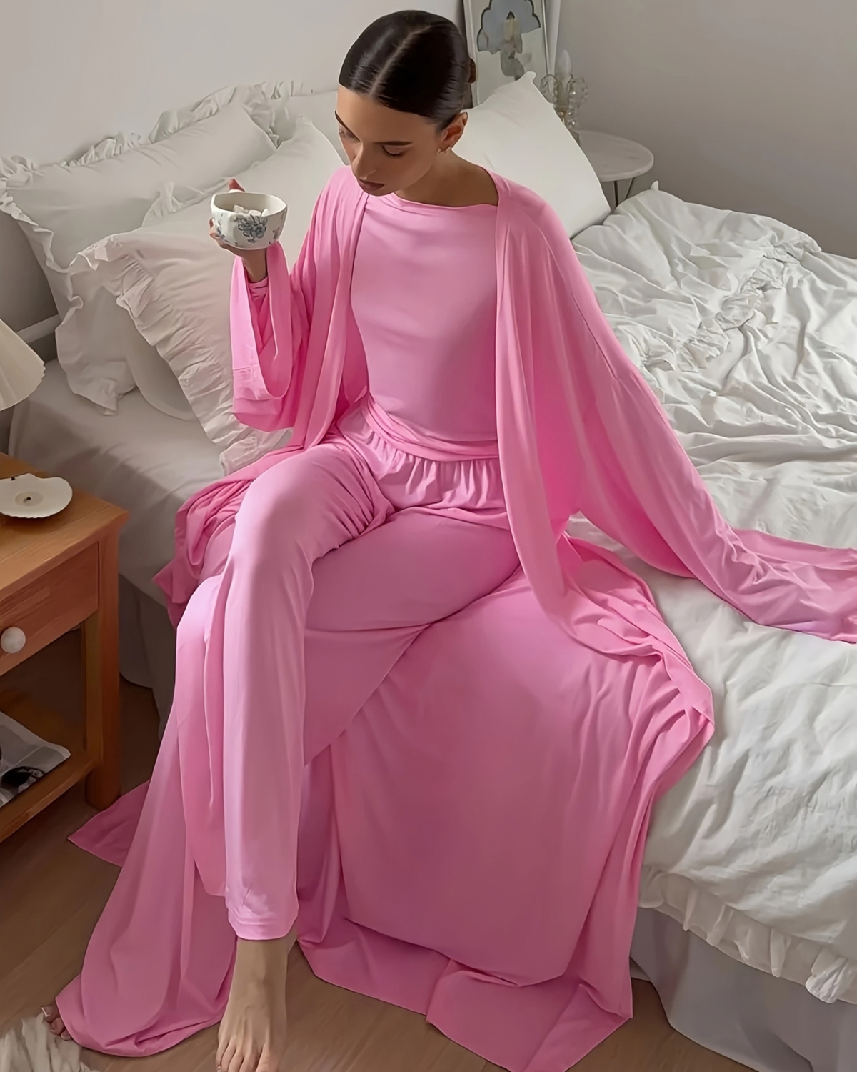 Ensemble de Pyjama 3 Pièces avec Kimono