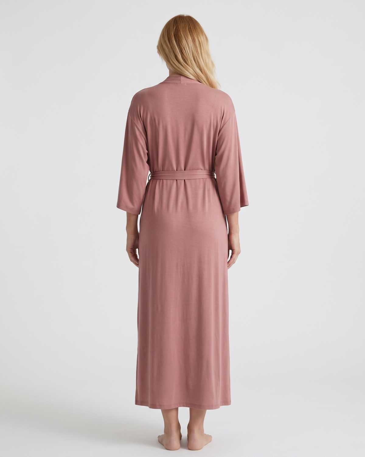 Peignoir Long Doux à Manches Longues