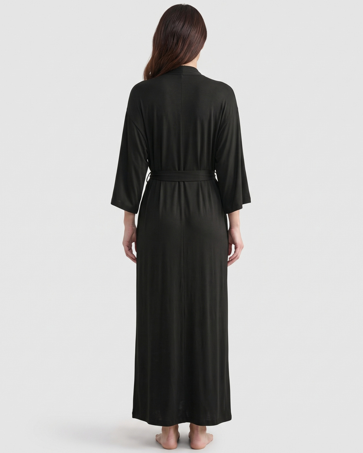 Peignoir Long Doux à Manches Longues