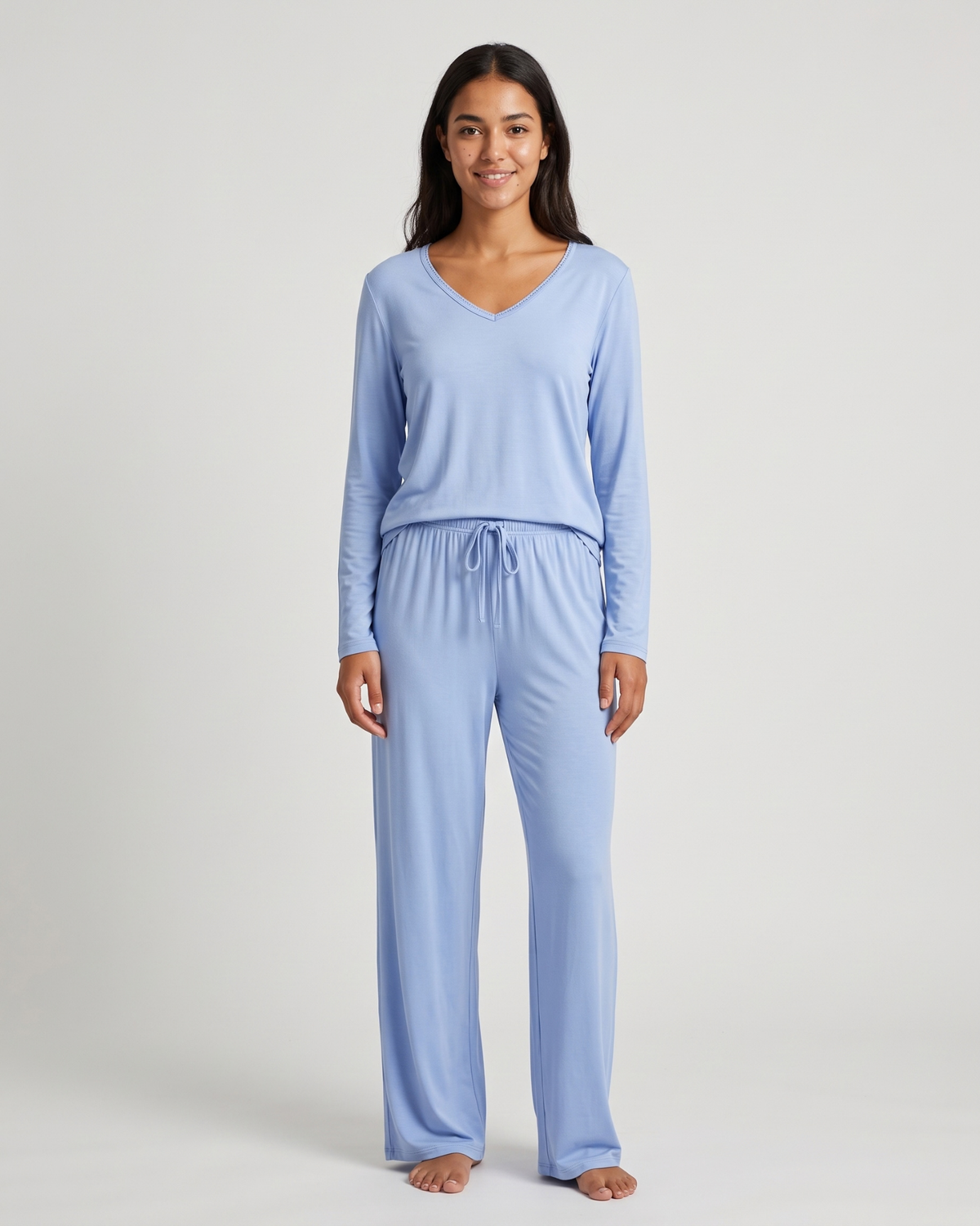 Pyjama Ample Col V Ultra-Doux