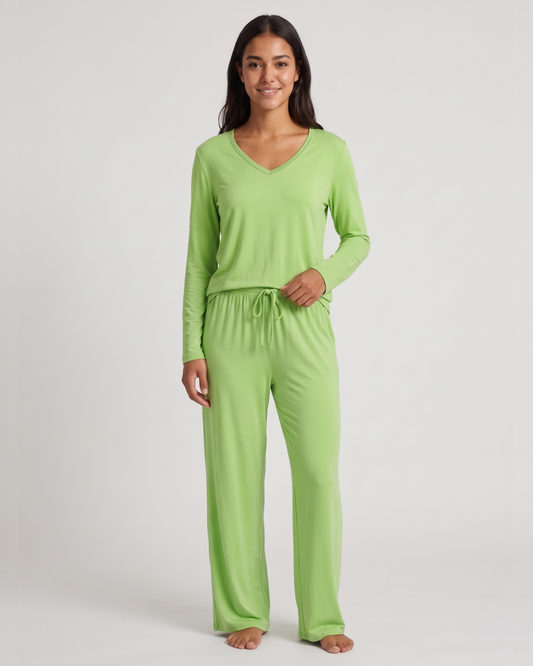 Pyjama Ample Col V Ultra-Doux