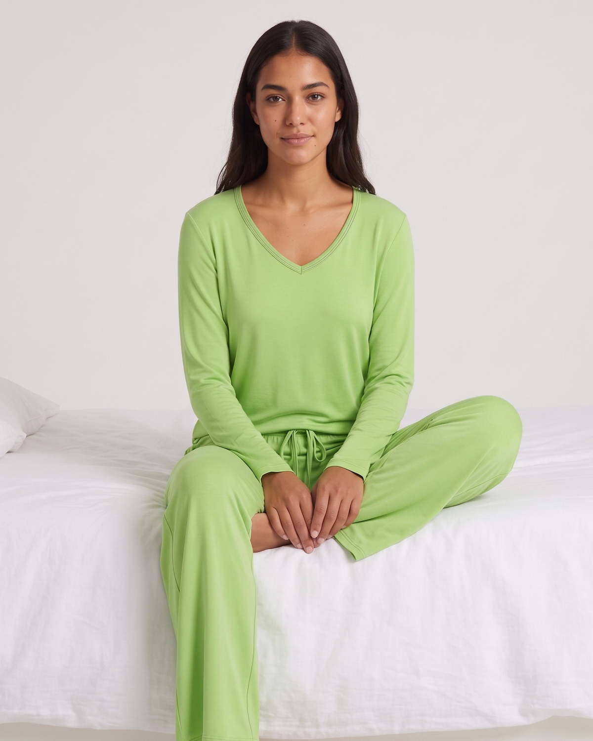 Pyjama Ample Col V Ultra-Doux