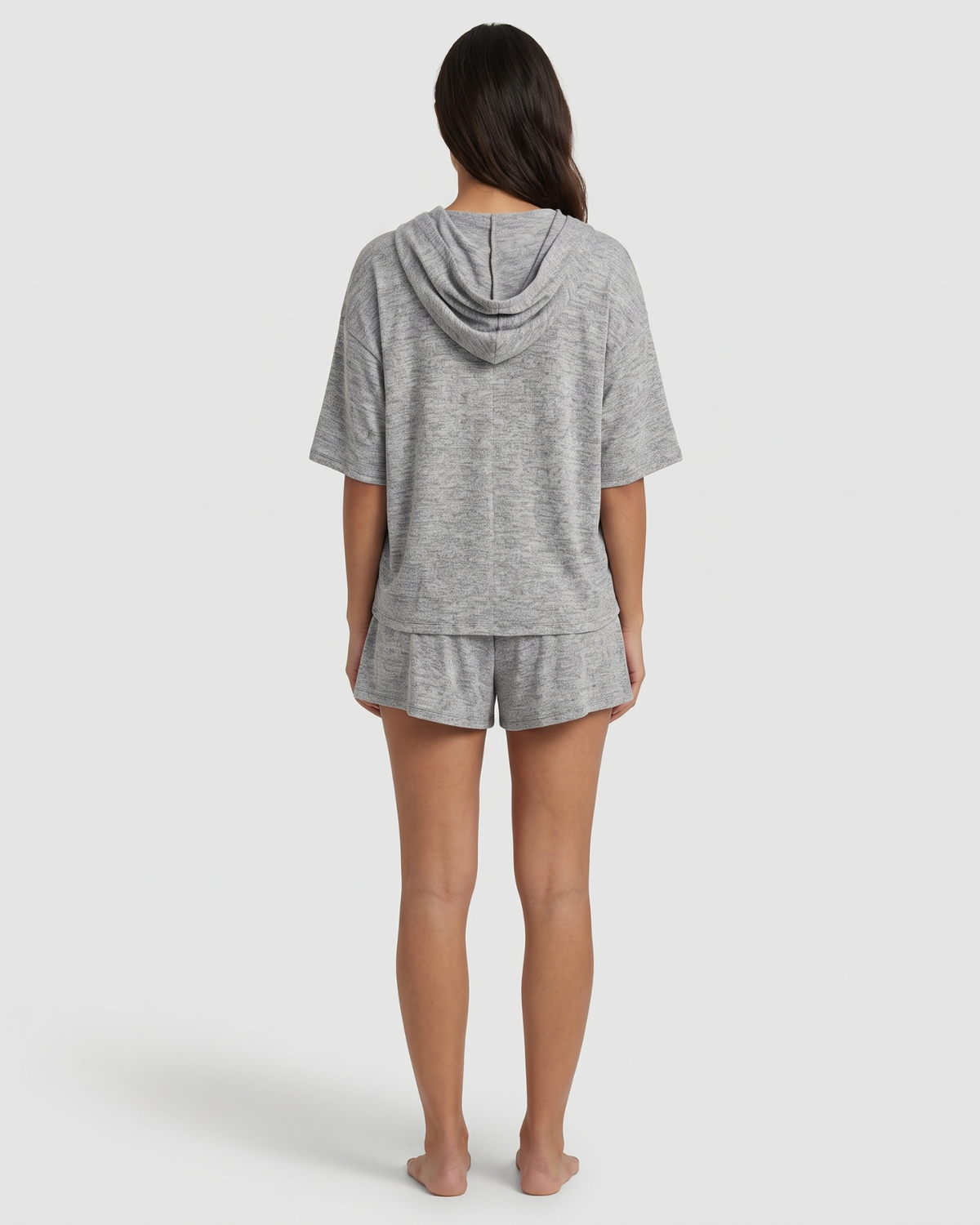 Pyjama Ample avec Capuche et Short