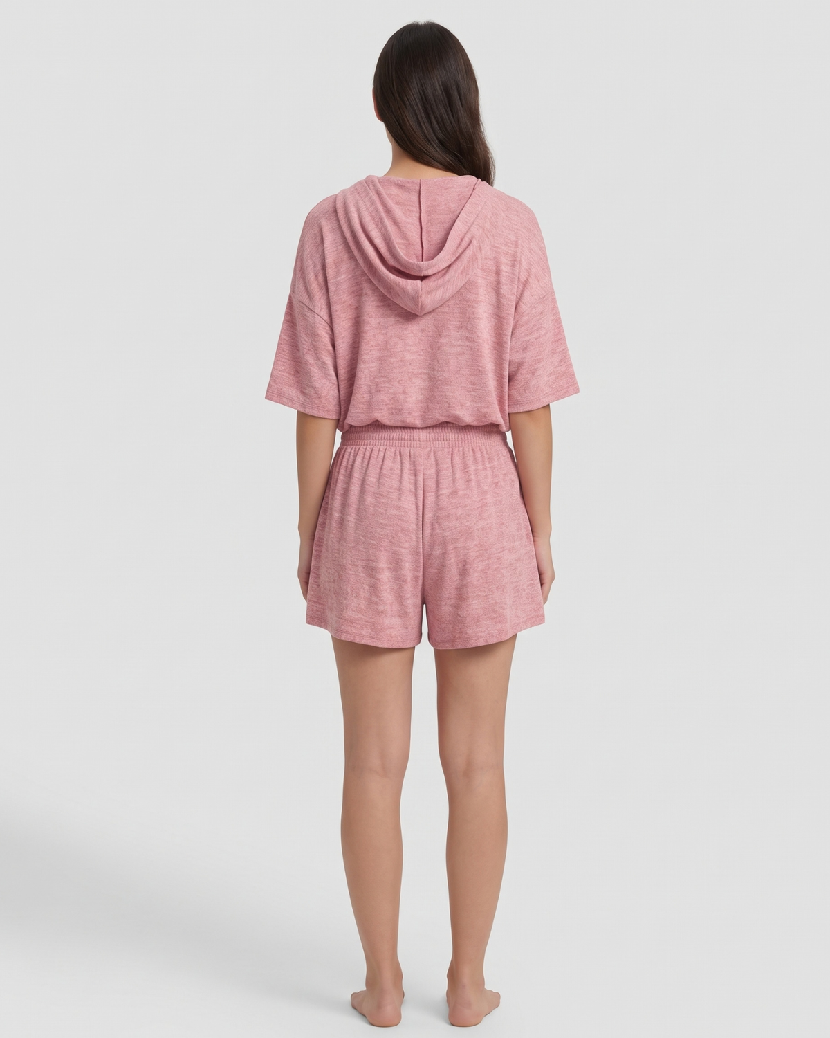 Pyjama Ample avec Capuche et Short