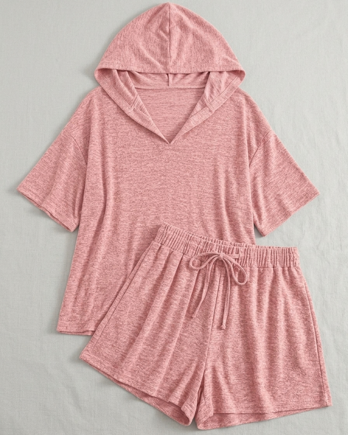 Pyjama Ample avec Capuche et Short
