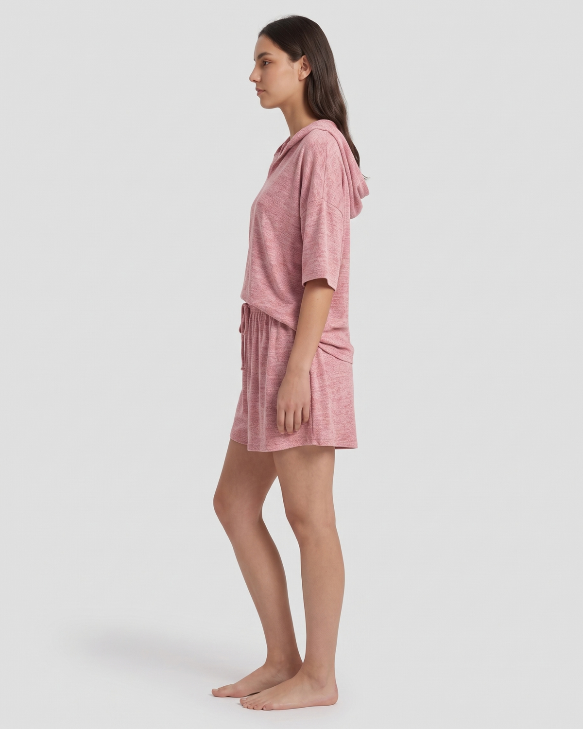 Pyjama Ample avec Capuche et Short