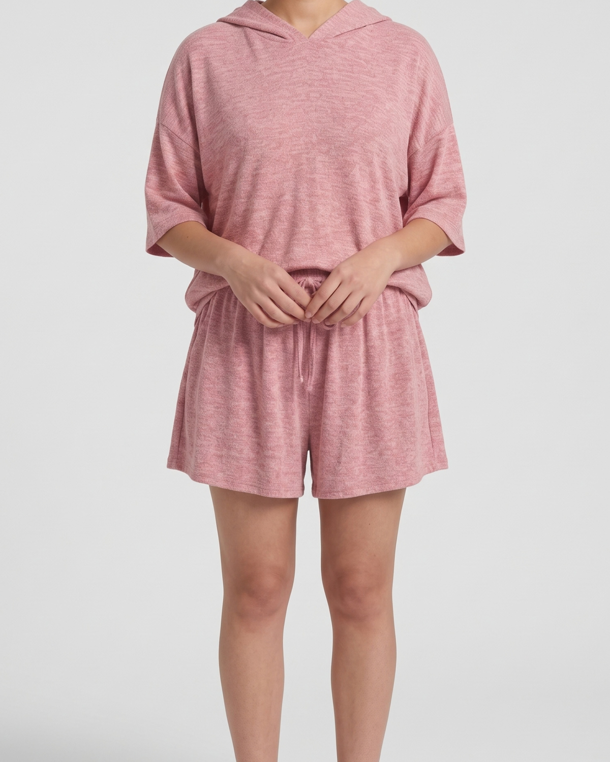 Pyjama Ample avec Capuche et Short