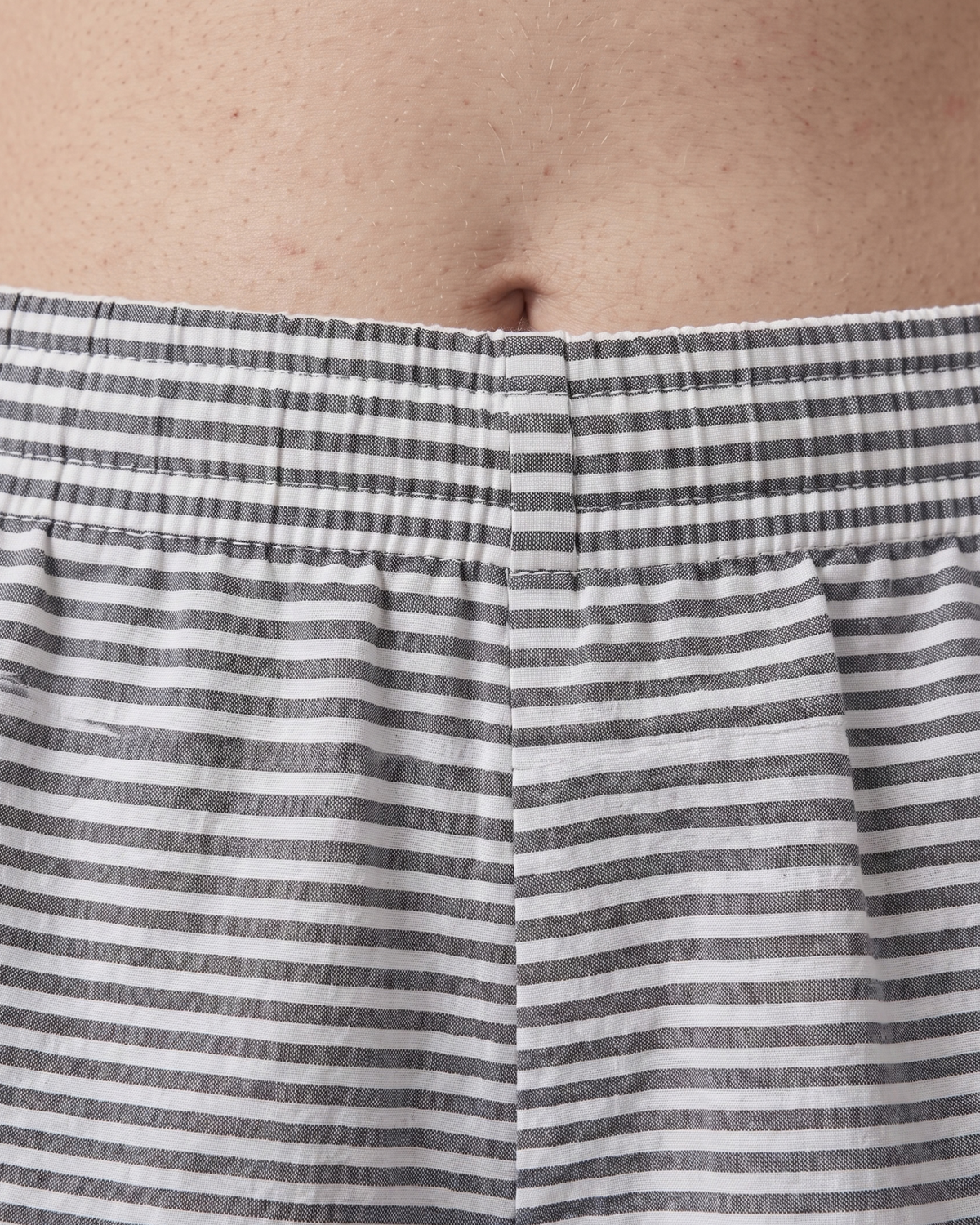 Pyjama Rayé en Crop Top et Short
